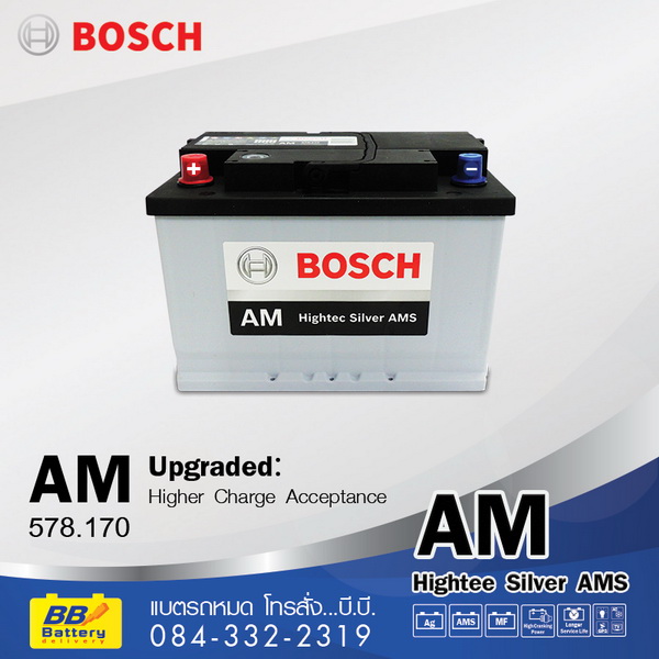 ขายแบตเตอรี่รถยนต์แห้ง bosch din75R ใช้กับรถยนต์ MITSUBISHI Lancer E-car 1.6-1.8cc Garant Altima HYUDIA Sonata บริการส่งเปลี่ยนถึงที่